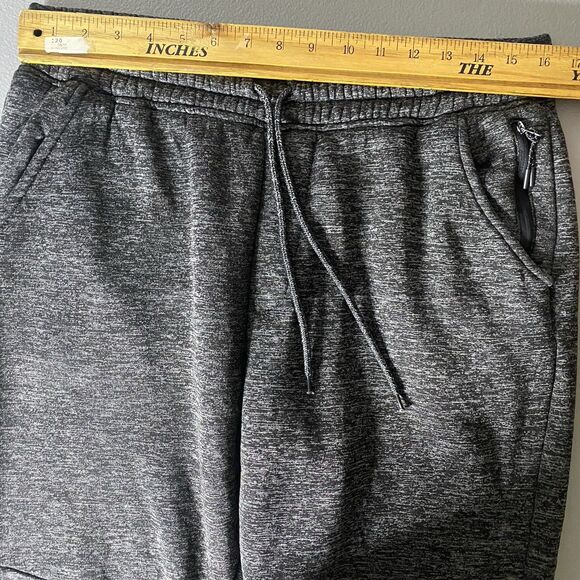 BROOKLYN CLOTH MFG CO Fleece Lined Jogger Sweatpants Tapered Leg Mens L Gray - Picture 7 of 11
